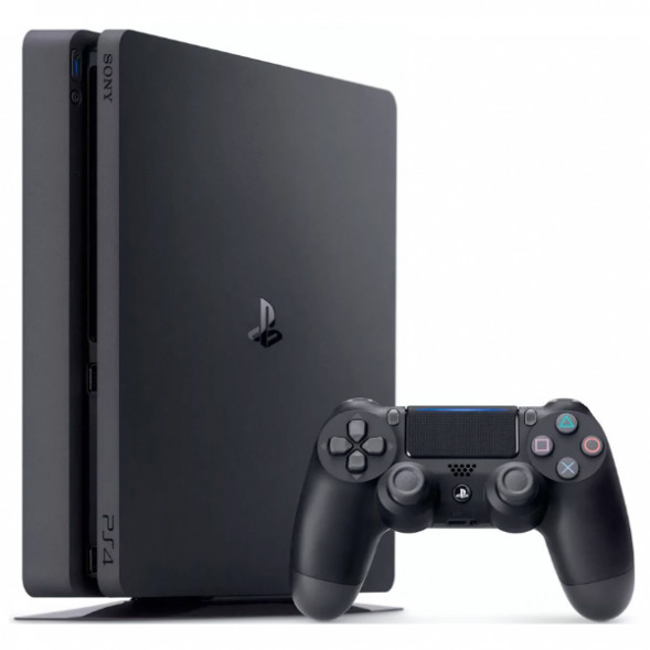 Игровая приставка Sony PlayStation 4 Slim 500 ГБ HDD, черный в Чите