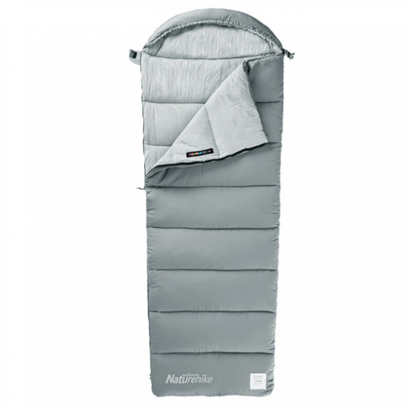 Спальный мешок Naturehike Envelope M180 (правый), серый в Чите