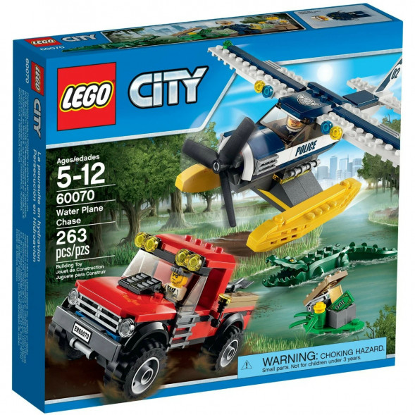 Конструктор LEGO City 60070 Погоня на полицейском гидроплане в Чите