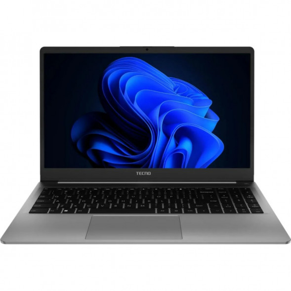 Ноутбук TECNO MegaBook K15SDA (15.6&amp;quot;, IPS, AMD Ryzen 5 7430U 2.3ГГц, 6 ядер, 16ГБ DDR4, 512ГБ SSD, AMD Radeon Graphics, Windows 11 Home), серый в Чите