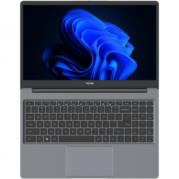Ноутбук TECNO MegaBook K15SDA (15.6&amp;quot;, IPS, AMD Ryzen 5 7430U 2.3ГГц, 6 ядер, 16ГБ DDR4, 512ГБ SSD, AMD Radeon Graphics, Windows 11 Home), серый в Чите