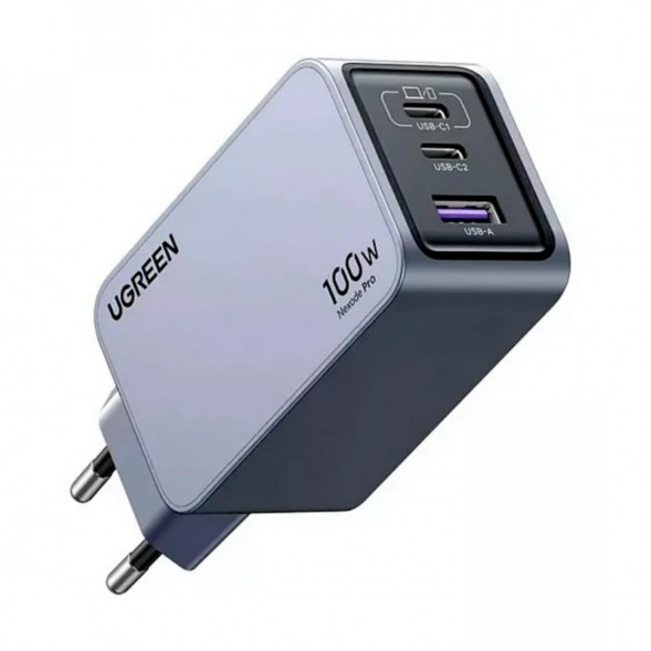 Сетевое зарядное устройство Ugreen GaN 100W USB-A + 2USB-C в Чите