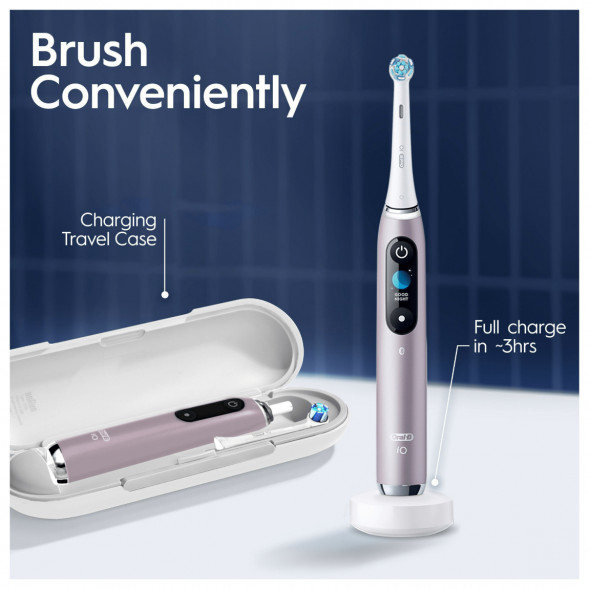 Электрическая зубная щетка Oral-B iO Series 9s (387194), Розовый кварц в Чите