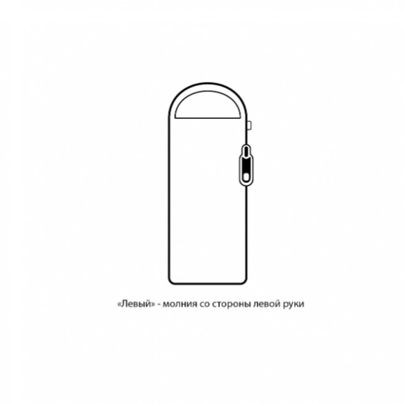 Спальный мешок Naturehike Envelope M180 (левый), серый в Чите