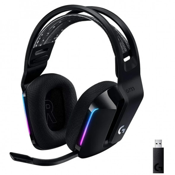 Игровая гарнитура Logitech G733 RGB Lightspeed Wireless, черный в Чите