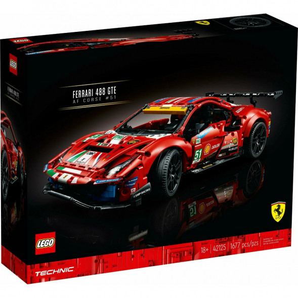 Конструктор LEGO Technic 42125 Ferrari 488 GTE &amp;quot;AF Corse #51&amp;quot; в Чите