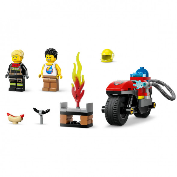 Конструктор LEGO City 60410 Пожарно-спасательный мотоцикл в Чите