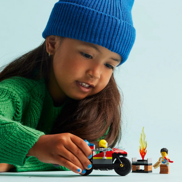 Конструктор LEGO City 60410 Пожарно-спасательный мотоцикл в Чите