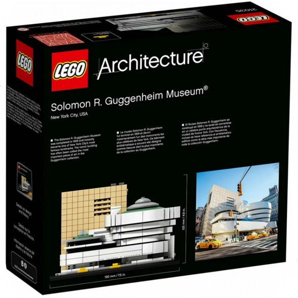 Конструктор LEGO Architecture 21035 Музей Соломона Гуггенхайма в Чите