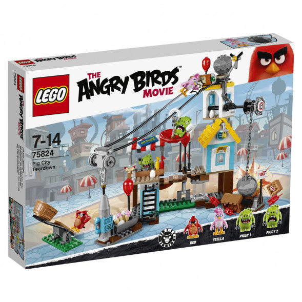 Конструктор LEGO Angry Birds 75824 Разгром Свинограда в Чите