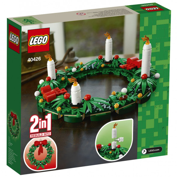 Конструктор LEGO 40426 Сувенирный набор «Рождественский венок» 2 в 1 в Чите