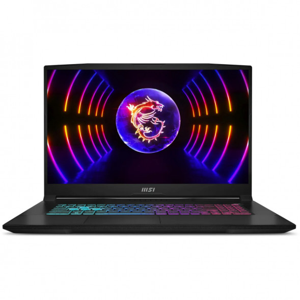 Ноутбук MSI Katana 17 B13VEK-1624XRUY (17.3&amp;quot;, IPS, Intel Core i5 13420H 2.1ГГц, 8 ядер, 16ГБ DDR5, 512ГБ SSD, NVIDIA GeForce RTX 4050 - 6 ГБ, без ОС), черный в Чите