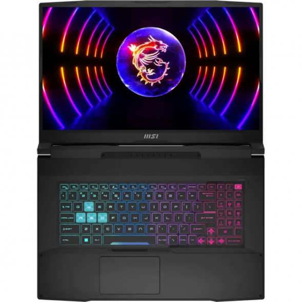 Ноутбук MSI Katana 17 B13VEK-1624XRUY (17.3&amp;quot;, IPS, Intel Core i5 13420H 2.1ГГц, 8 ядер, 16ГБ DDR5, 512ГБ SSD, NVIDIA GeForce RTX 4050 - 6 ГБ, без ОС), черный в Чите