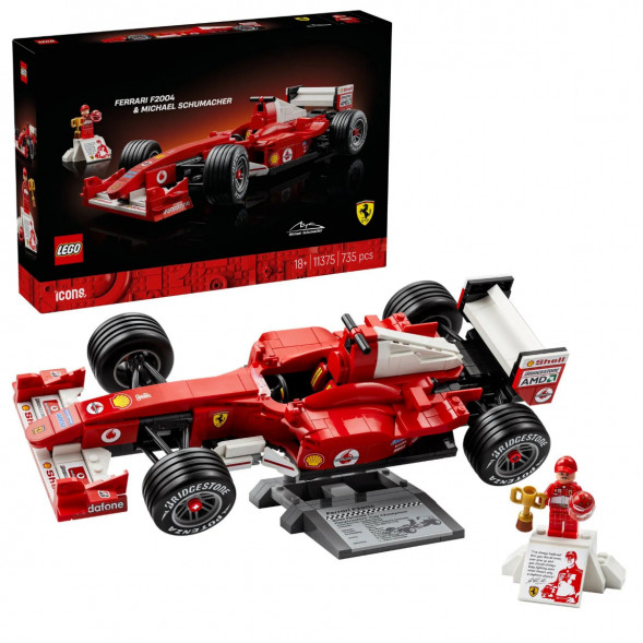 Конструктор LEGO Icons 11375 Ferrari F2004 и Михаэль Шумахер в Чите