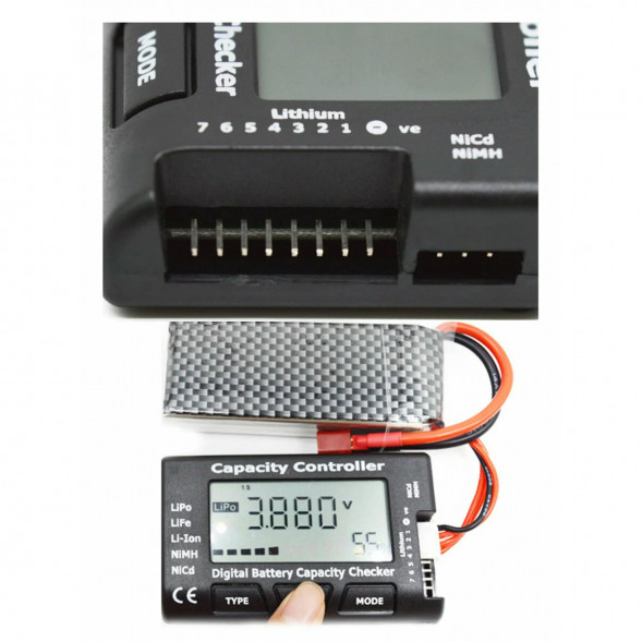 Тестер ёмкости аккумулятора CellMeter-7 с функцией балансировки ячеек в Чите