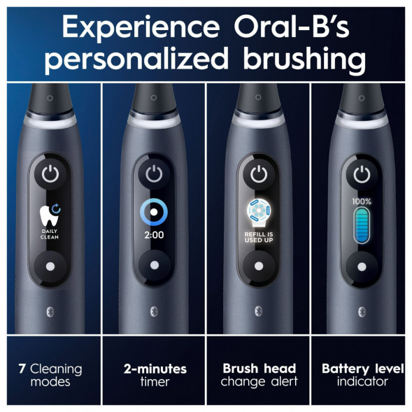 Набор из 2-х электрических зубных щеток Oral-B iO Series 9 Duo, Black Onyx и Rose Quartz в Чите