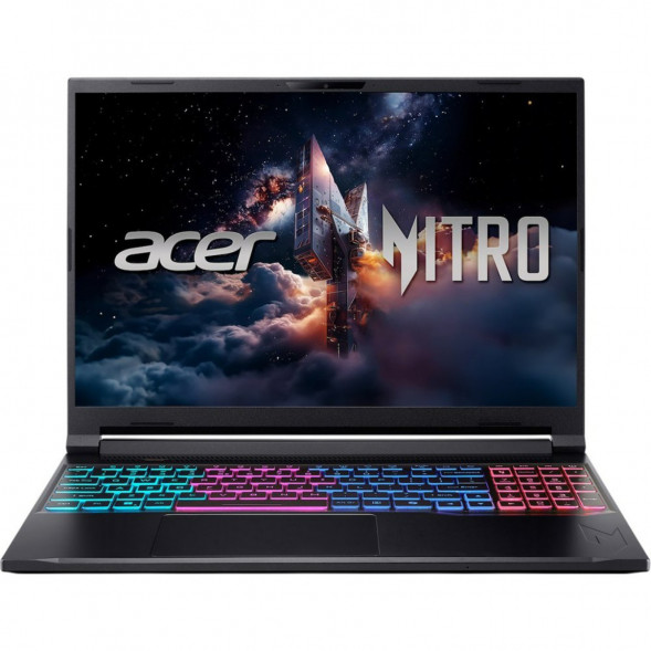 Ноутбук Acer Nitro V 16S ANV16S-71-71MF (16&amp;quot;, IPS, Intel Core 7 240H 2.5ГГц, 10 ядер, 16Гб DDR5, 1Тб SSD, RTX 5060 8Гб, Windows 11 Pro), черный в Чите