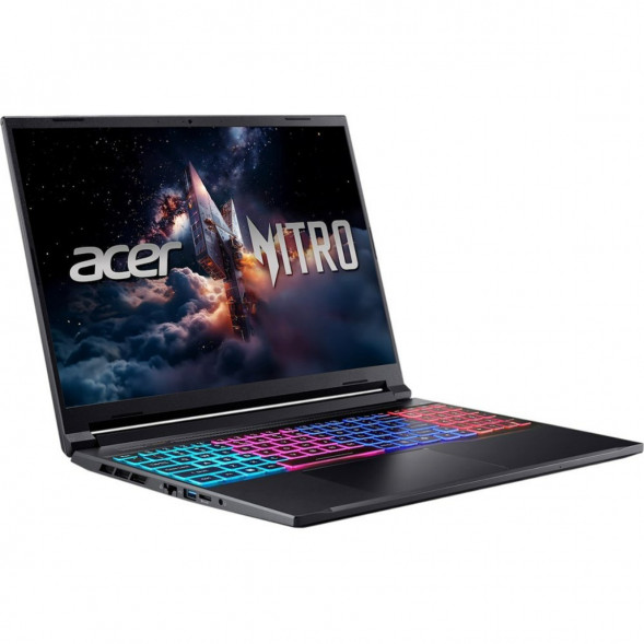 Ноутбук Acer Nitro V 16S ANV16S-71-71MF (16&amp;quot;, IPS, Intel Core 7 240H 2.5ГГц, 10 ядер, 16Гб DDR5, 1Тб SSD, RTX 5060 8Гб, Windows 11 Pro), черный в Чите