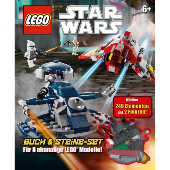Книга и набор кубиков LEGO Star Wars Buch &amp;amp; Steine-Set Fur 8 einmalige Lego Modelle! в Чите