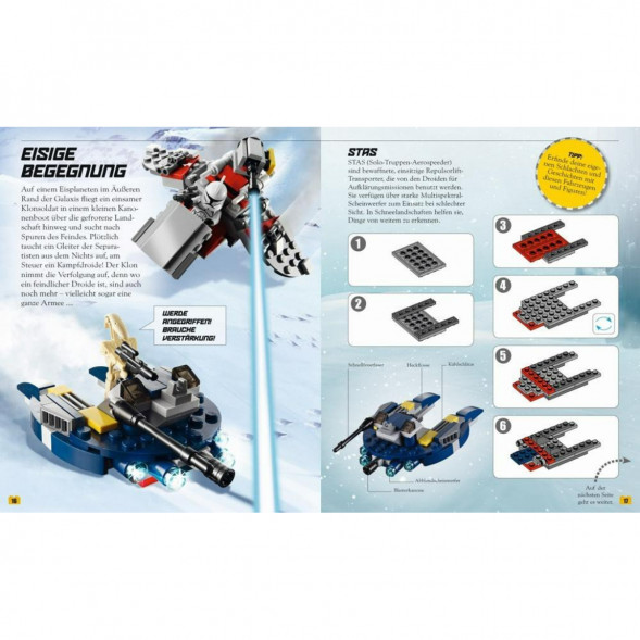 Книга и набор кубиков LEGO Star Wars Buch &amp;amp; Steine-Set Fur 8 einmalige Lego Modelle! в Чите