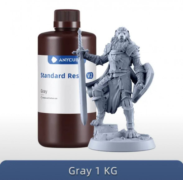 Смола для 3D печати ANYCUBIC Standart Resin V2 Gray 1 кг в Чите