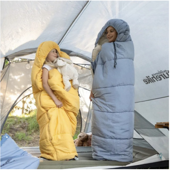 Спальный мешок Naturehike C180 (190x75см), голубой в Чите