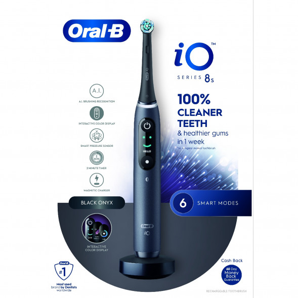 Электрическая зубная щетка Oral-B iO Series 8s, Black Onyx в Чите
