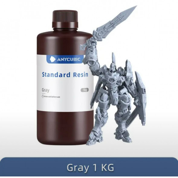Смола для 3D печати ANYCUBIC Standart Resin Gray 1 Кг в Чите