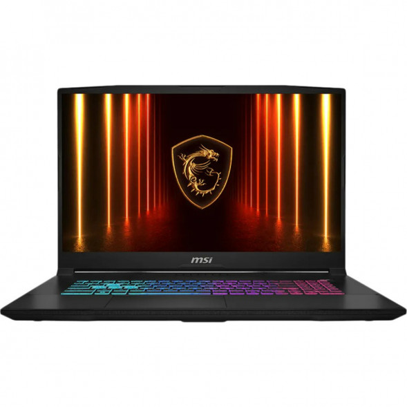 Ноутбук MSI Katana 17 HX B14WGK-274XRU (17.3&amp;quot;, IPS, Intel Core i7 14650HX 2.2ГГц, 16 ядер, 32ГБ DDR5, 1ТБ SSD, NVIDIA GeForce RTX 5070 - 8 ГБ, TGP 115Вт, без ОС), черный в Чите