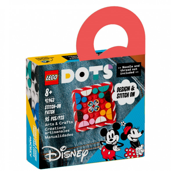 Конструктор LEGO DOTS 41963 Пластина-нашивка с тайлами «Микки и Минни Маус» в Чите