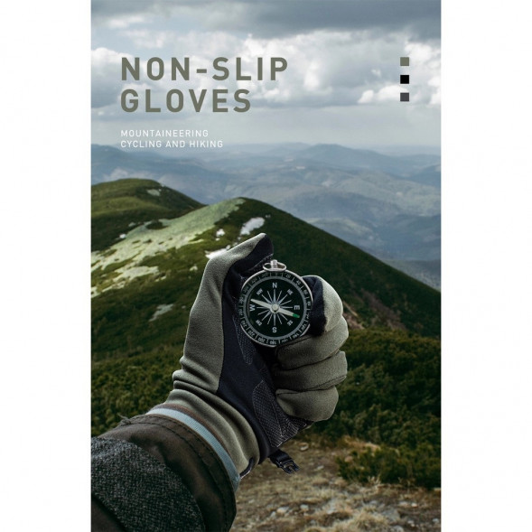 Перчатки сенсорные спортивные Naturehike Outdoor Full Touch GL10 (серый, L) в Чите
