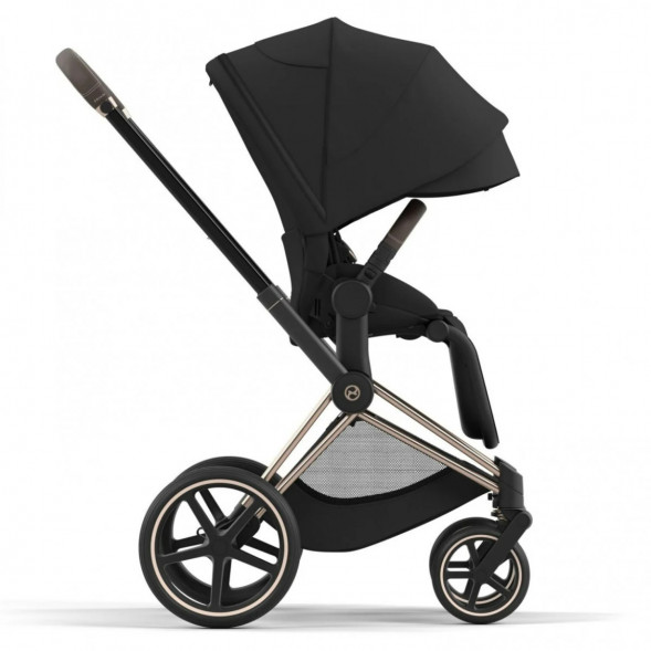 Коляска 2 в 1 Cybex Priam IV Sepia Black, шасси Rosegold в Чите