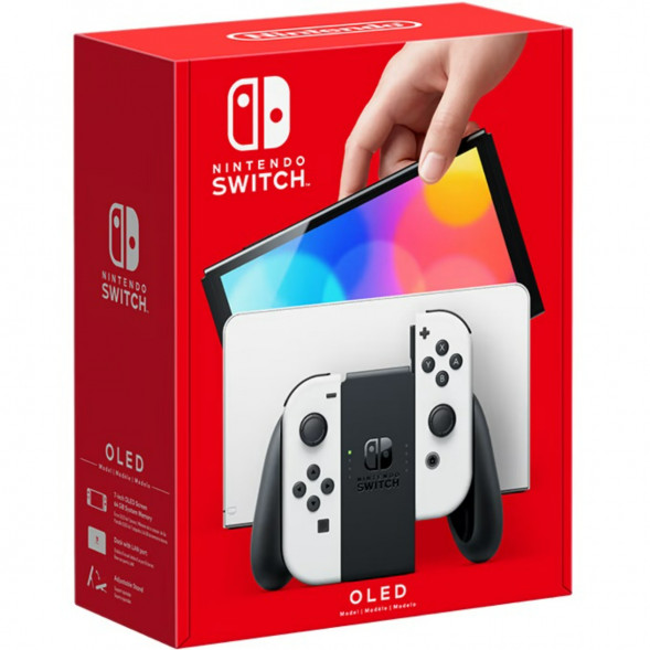 Игровая приставка Nintendo Switch OLED 64 ГБ, белый  в Чите