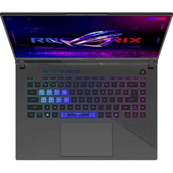 Ноутбук ASUS ROG Strix G16 G614PR-RV090 (16&amp;quot;, IPS, AMD Ryzen 9 8940HX 2.4ГГц, 16 ядер, 32ГБ DDR5, 1ТБ SSD, 	 NVIDIA GeForce RTX 5070 Ti - 12 ГБ, TGP 140Вт, без ОС), серый в Чите