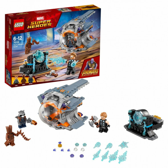 Конструктор LEGO Super Heroes 76102 Война бесконечности: В поисках оружия Тора в Чите