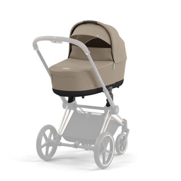 Коляска 2 в 1 Cybex Priam IV Cozy Beige, шасси Rosegold в Чите