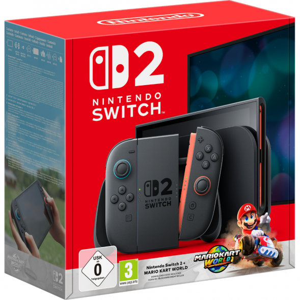 Игровая приставка Nintendo Switch 2, черный + Mario Kart World в Чите