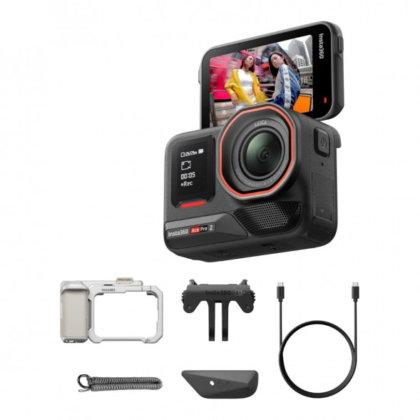 Экшн-камера Insta360 Ace Pro 2 Single Battery Xplorer Bundle, Silver в Чите