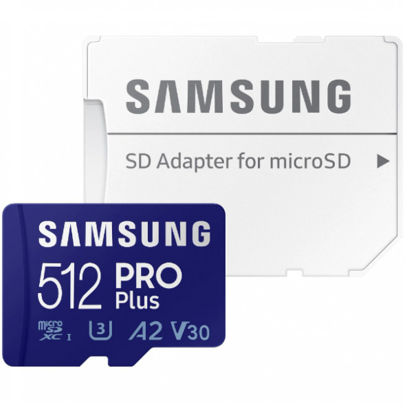 Карта памяти micro SDXC 512Gb Samsung PRO Plus U3 A2 V30 180/130MB/s в Чите