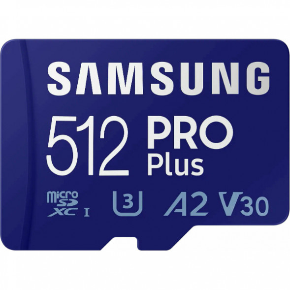 Карта памяти micro SDXC 512Gb Samsung PRO Plus U3 A2 V30 180/130MB/s в Чите