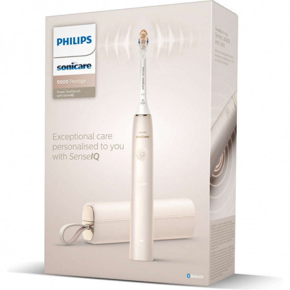 Звуковая зубная щетка Philips Sonicare 9900 Prestige HX9992, золотистое шампанское в Чите