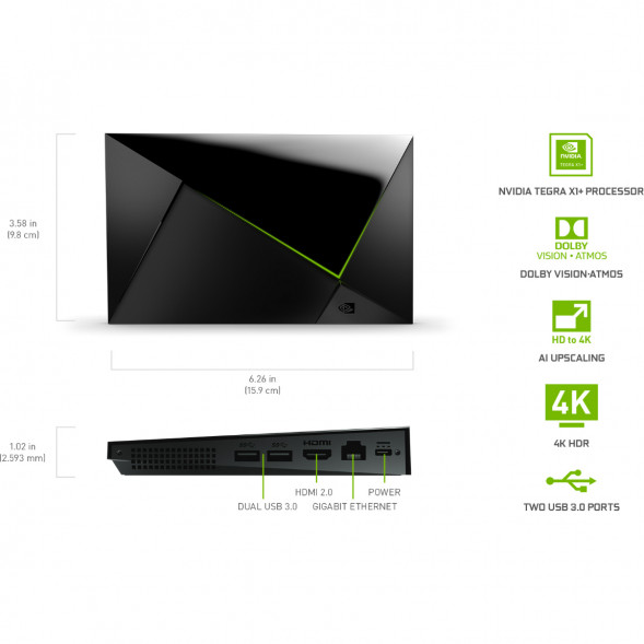 ТВ-приставка NVIDIA SHIELD TV PRO, черный в Чите