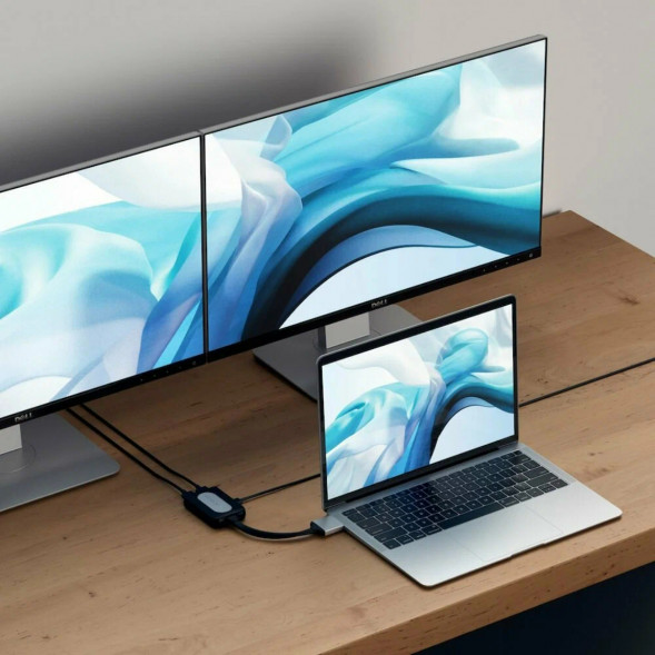 Адаптер Satechi USB-C Dual 4K HDMI Adapter (2xHDMI, USB Type-C) в Чите