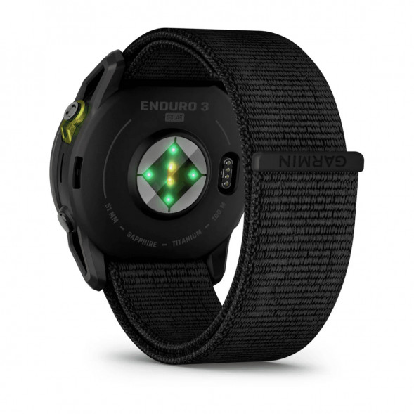 Умные часы Garmin Enduro 3 51mm Black с нейлоновым ремешком UltraFit 010-02751-01 в Чите