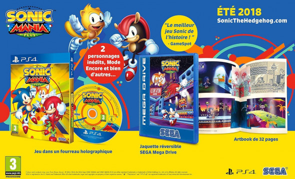Игра Sonic Mania Plus (+ Артбук) [PS4, русские субтитры] в Чите