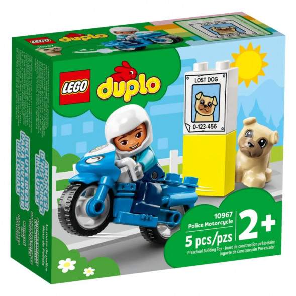 Конструктор LEGO DUPLO 10967 Полицейский мотоцикл в Чите