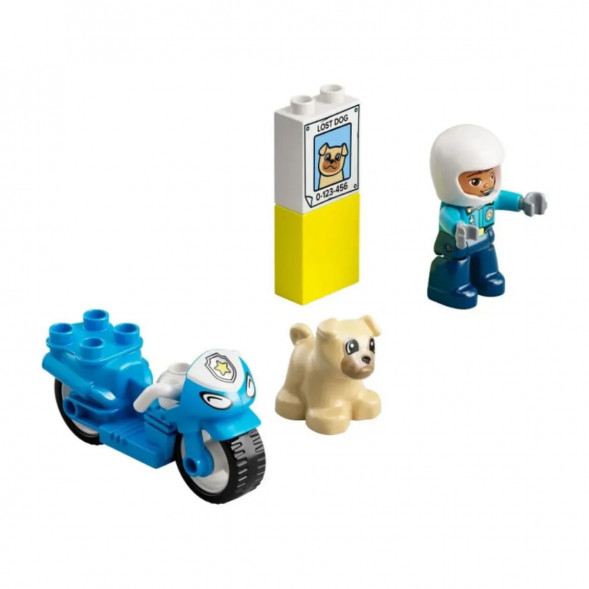 Конструктор LEGO DUPLO 10967 Полицейский мотоцикл в Чите