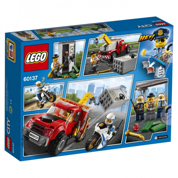 Конструктор LEGO City Police 60137 Побег на буксировщике в Чите