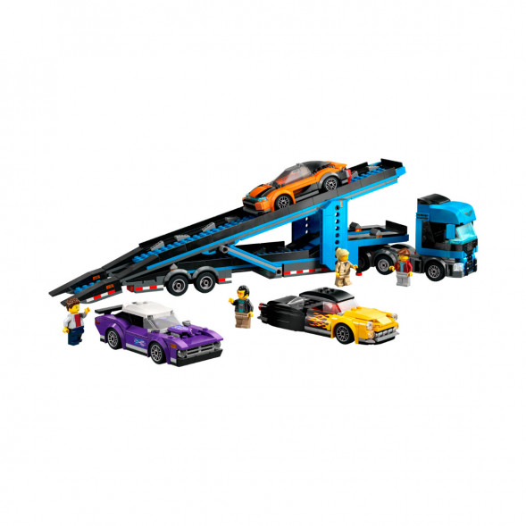 Конструктор LEGO City 60408 Грузовик-автовоз со спортивными автомобилями в Чите