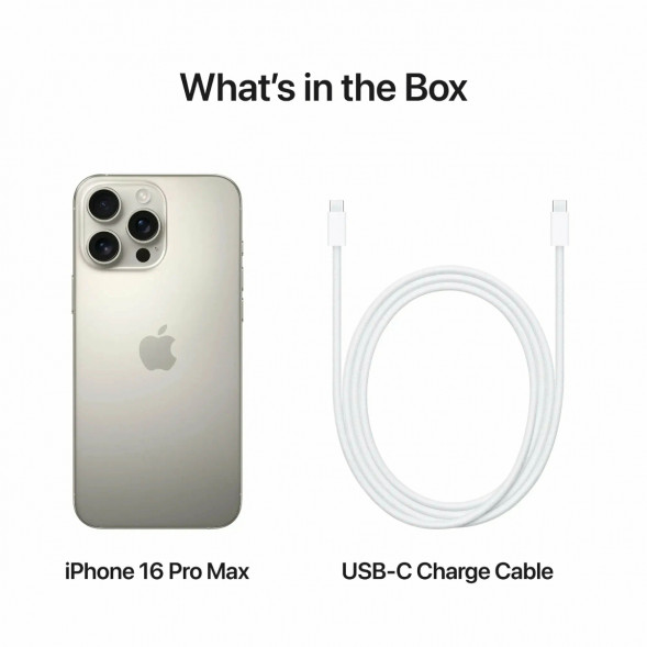 Смартфон Apple iPhone 16 Pro Max (nano SIM+eSIM) 512ГБ, Natural Titanium в Чите